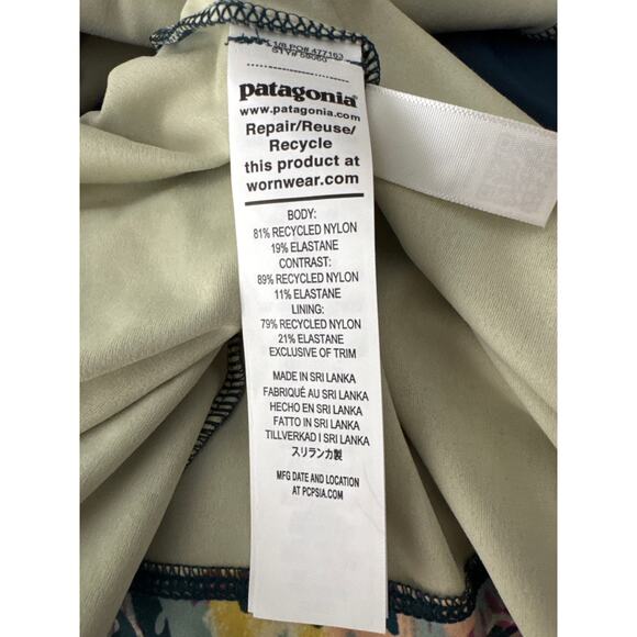 Patagonia Women's Maipo Dress Wild Botanist Tidal Teal size XS - Picture 6 of 8